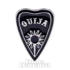 Blue Banana Ouija Planchette Pin Badge (Black)