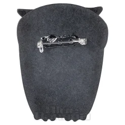 Blue Banana Owl Brooch (Red)