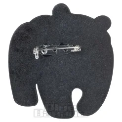 Blue Banana Panda Brooch (Black/White)