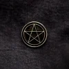 Blue Banana Pentagram Pin Badge (Black)