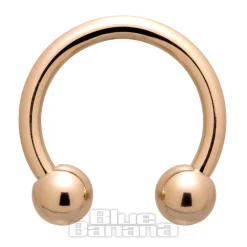 Blue Banana Plasma Gold Circular Barbell (Gold)