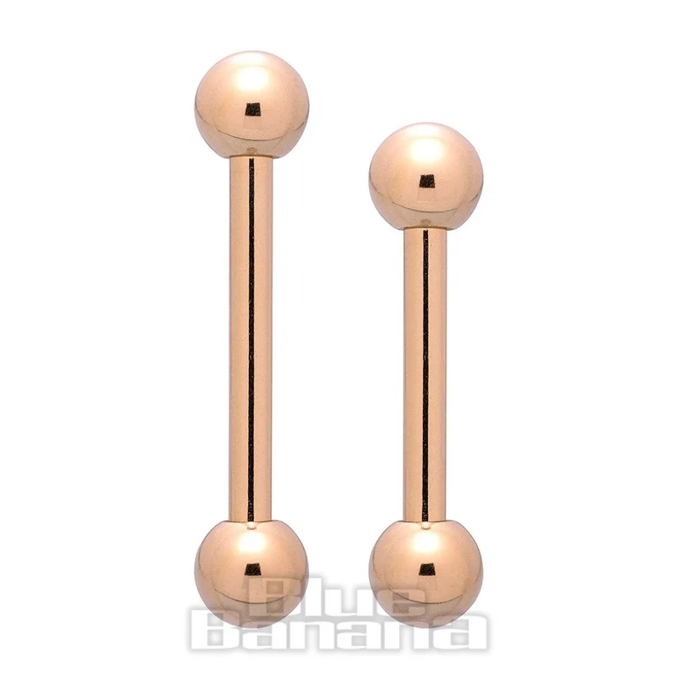 Blue Banana Plasma Gold 1.2mm Barbell (Gold)