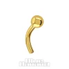 Blue Banana Plasma Gold Threadless Curved Bar (Gold)