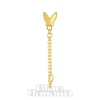 Blue Banana Plasma Gold 1.2 x 8mm Butterfly Chain Threadless Labret (Gold)