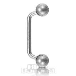 Blue Banana Polished Titanium 1.6mm Staple Surface Barbell (Silver)
