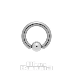 Blue Banana Polished Titanium BCR (Silver)