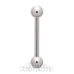 Blue Banana Polished Titanium 1.2mm Barbell (Silver)