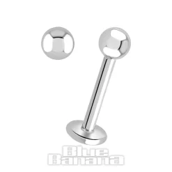 Blue Banana Polished Titanium 1.2mm Labret (Silver)