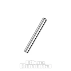 Blue Banana Polished Titanium 1.2 X 10mm Threadless Barbell (Silver)