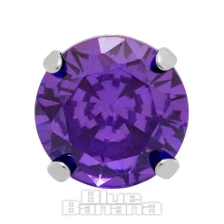 Blue Banana Polished Titanium Claw Threadless Top (Purple)