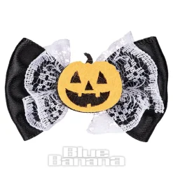 Blue Banana Pumpkin Bow Hair Clip (Multicoloured)