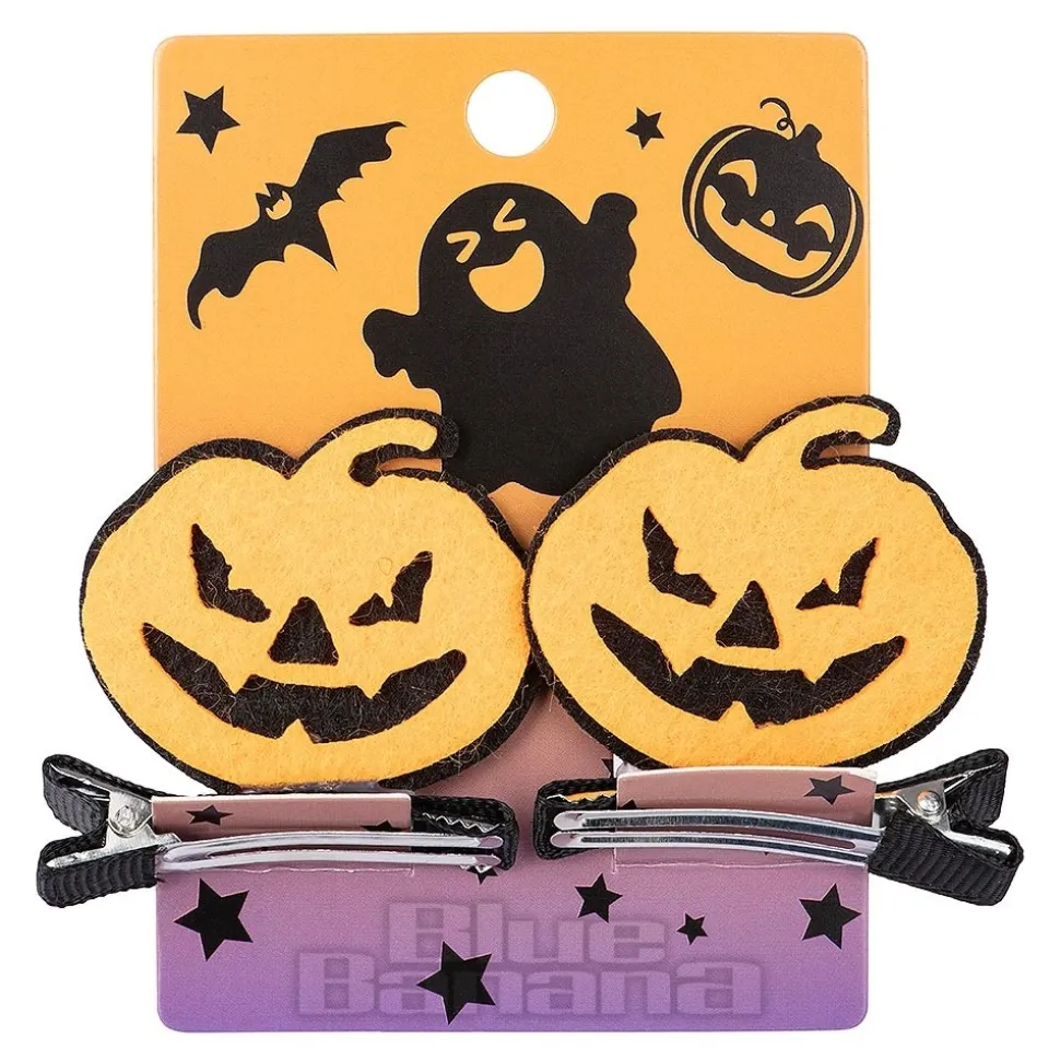 Blue Banana Pumpkins Hair Clip (Orange)