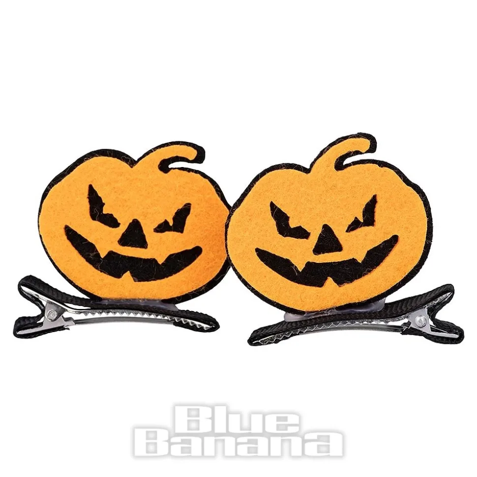 Blue Banana Pumpkins Hair Clip (Orange)