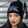 Blue Banana Queen Of Everything Beanie Hat (Black)