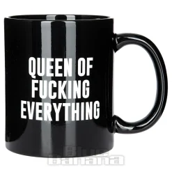 Blue Banana Queen Of Fucking Everything Mug (Black)