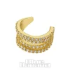 Blue Banana 4 Ring Ear Cuff (Gold)