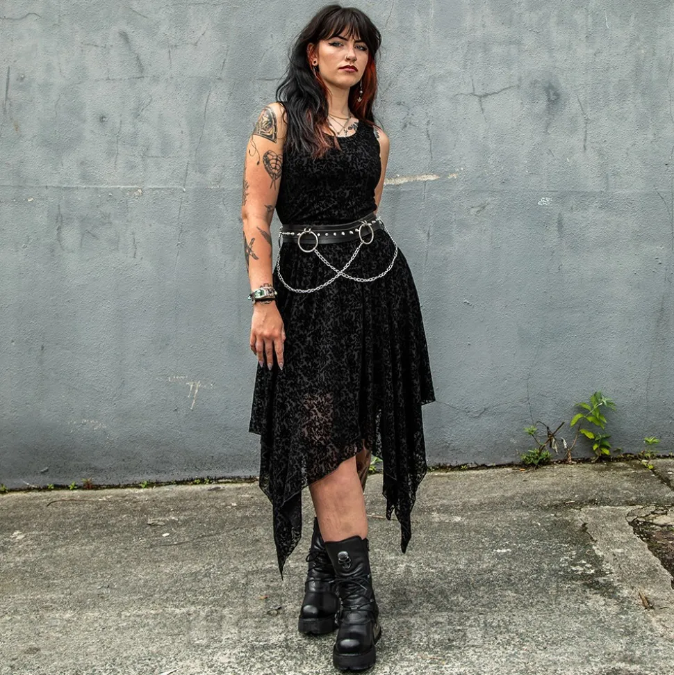 Blue Banana Rings & Chains Belt (Black)