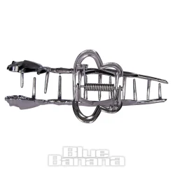 Blue Banana Rose & Thorn Hair Clip (Black)