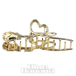 Blue Banana Rose & Thorn Hair Clip (Antique Gold)