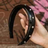 Blue Banana Round Cone Headband (Black)