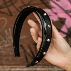 Blue Banana Round Cone Headband (Black)