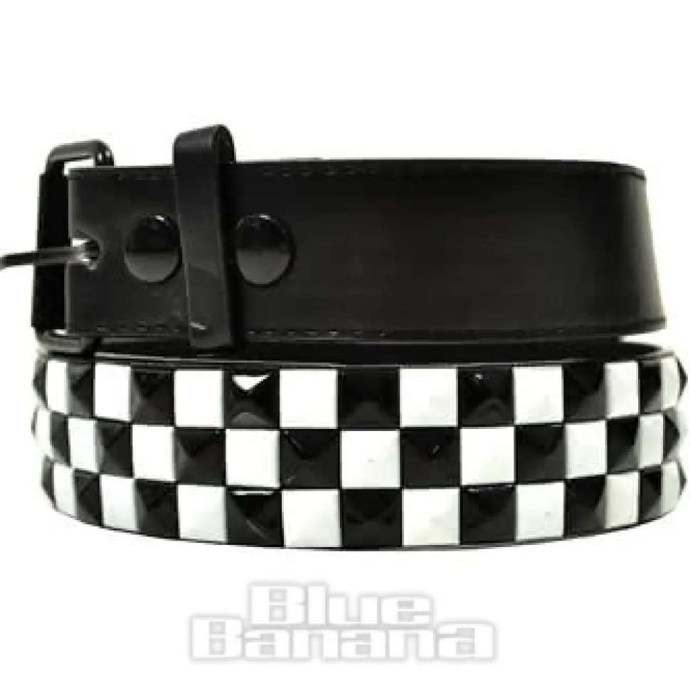 Blue Banana 3 Row Small Belt (Black/White)