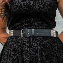 Blue Banana 3 Row Studs Belt (Black)