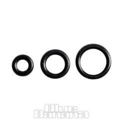 Blue Banana Rubber Assorted 'O' Ring Set (Black)