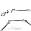 Blue Banana Short Barbed Wire Chain (Silver)