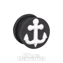 Blue Banana Silicone Anchor Plug 6-20mm (Black/White)