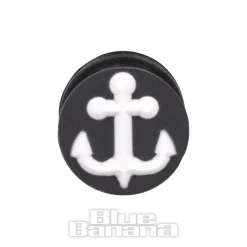 Blue Banana Silicone Anchor Plug 6-20mm (Black/White)