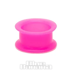 Blue Banana Silicone Eyelet Flesh Tunnel 6-28mm (Pink)