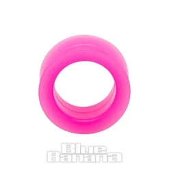Blue Banana Silicone Eyelet Flesh Tunnel 6-28mm (Pink)