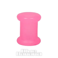 Blue Banana Silicone Flesh Tunnel 3-22mm (Pink)