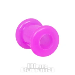 Blue Banana Silicone Flesh Tunnel 3-22mm (Purple)