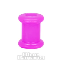 Blue Banana Silicone Flesh Tunnel 3-22mm (Purple)