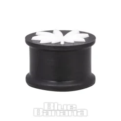 Blue Banana Silicone Leaf Plug 6-20mm (Black/White)
