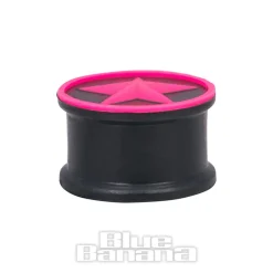 Blue Banana Silicone Star Plug 6-20mm (Black/Pink)