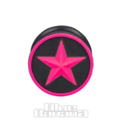 Blue Banana Silicone Star Plug 6-20mm (Black/Pink)