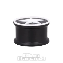 Blue Banana Silicone Star Plug 6-20mm (Black/White)