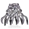 Blue Banana Skeleton Hand Grip Hair Clip (Black)