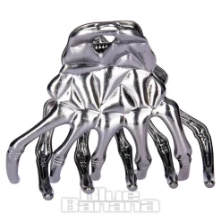 Blue Banana Skeleton Hand Grip Hair Clip (Black)