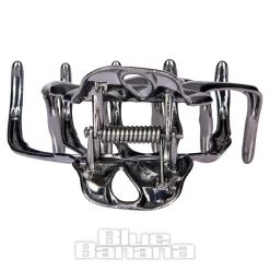 Blue Banana Skeleton Hand Grip Hair Clip (Black)