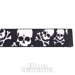 Blue Banana Skull & Crossbones Belt (Black)