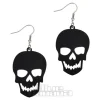 Blue Banana Skull Earrings (Black)