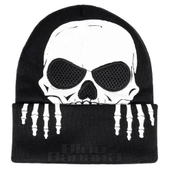 Blue Banana Skull Hands Beanie (Glow-In-The-Dark)