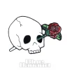 Blue Banana Skull Pin Badge (White)