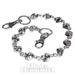 Blue Banana Skulls Chain (Silver)
