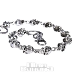Blue Banana Skulls Chain (Silver)