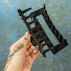 Blue Banana Small Cone Studded Hair Clip (Black)